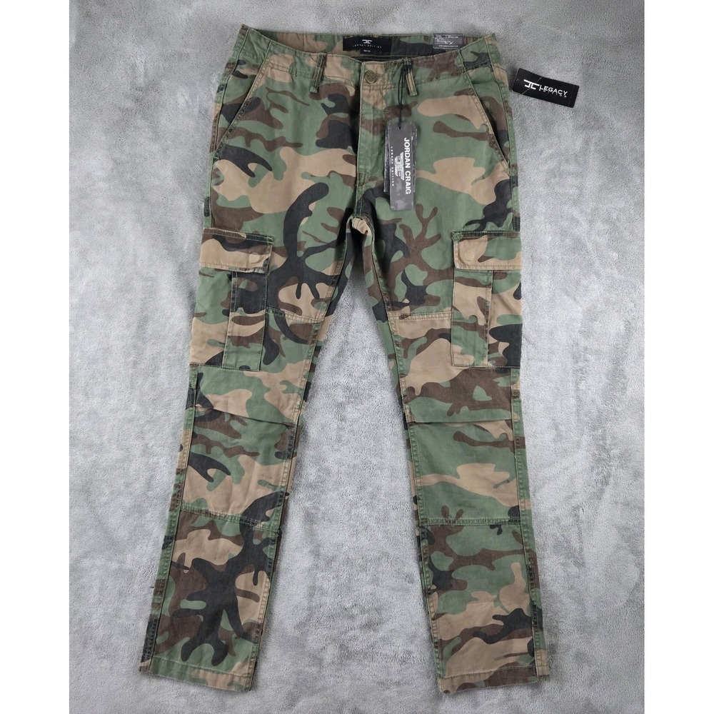 NWT Jordan Craig Xavier OG Vintage Camo Tapered Cargo Pants Mens 30x32(32x31)